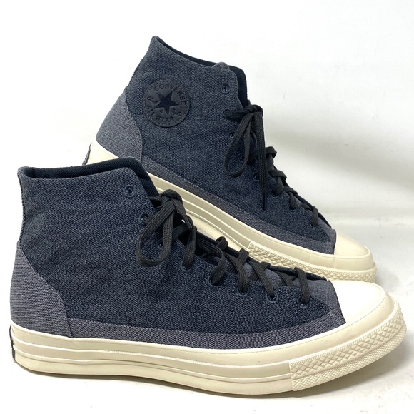 Converse Chuck 70 High Casual Shoes Black Storm Canvas Men Size Sneakers 172819C - Picture 1 of 10